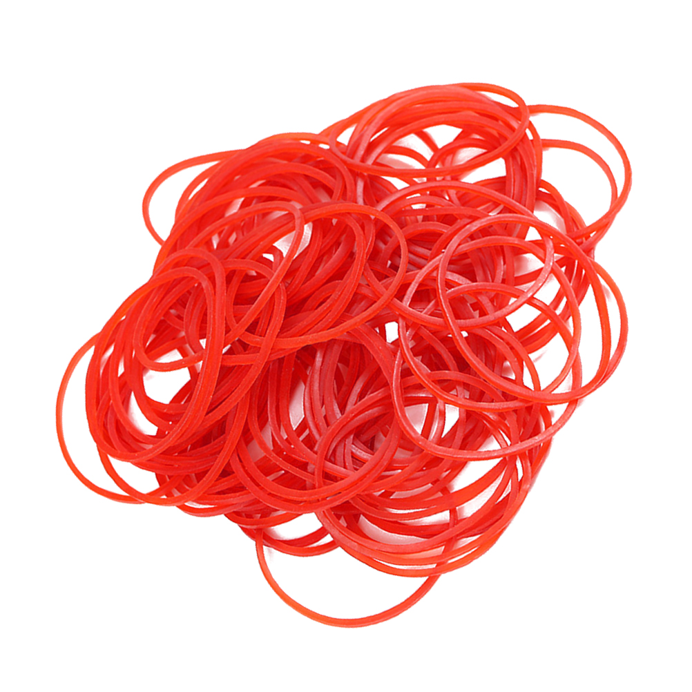 Red Elastic Rubber Bands Vegetable Stretchable Band for Home Office Kitchen  (500g, about 1500psc)