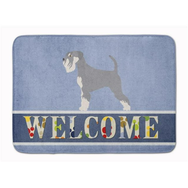 Carolines Treasures BB8350RUG Schnauzer Tapis de Bienvenue en Mousse à Mémoire de Forme Lavable en Machine