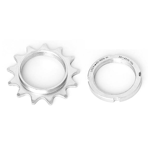 Wosthever Piñón fijo rueda de bicicleta Cogs acero al carbono piñón bloqueo anillos mantenimiento volante accesorio piezas de repuesto Type9 NO9