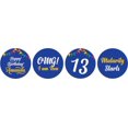 thumbnail image 2 of Darling Souvenir 13th Birthday Custom Name Stickers chocolate Candy Labels 190 Pcs-Blue, 2 of 2
