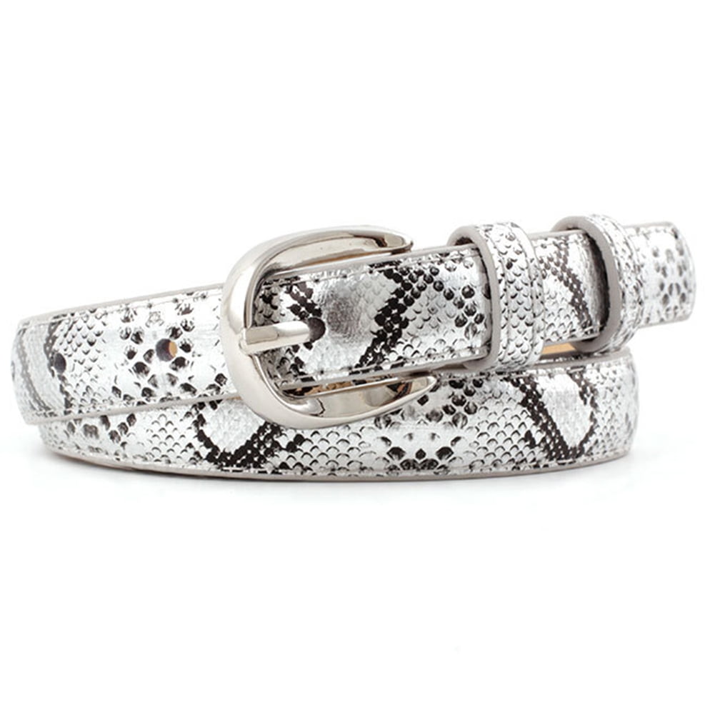 Snakeskin skinny belt Clearance