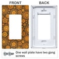 thumbnail image 3 of Yayeee Rocker Switch Wall Plate 1-Gang 4.6"x2.9" Home Decorative Outlet Cover, Retro Orange Flowers, 3 of 6