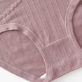 thumbnail image 7 of Womens Briefs Underwear Plus Size Solid Lace Plus Size High Waist Leak Proof Cotton Crotch Shorts Underwear Panties, 7 of 7