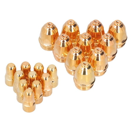 

Electrode Tip Nozzle 10 Set Copper 1.5mm Cutter Consumables For Metal Plates For LGK60/63/80/100/120 Machine