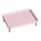 thumbnail image 1 of Soporte elevado para comedero de mascotas, base elevada para comedero de mascotas, antideslizante, versátil para comederos automáticos, lavable y Rosa, 1 of 8