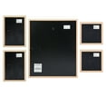 thumbnail image 4 of Stonebriar 5 Piece Square Wood Wall Mounted Gallery Frames, Blonde, Set of 5, 4 of 7