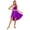 Purple, variant on YIZYIF Womens Metallic High Low Hem Praise Dance Dress Contrast Color Tank Dress Church Robe Liturgical Worship Dancewear Purple XL