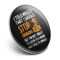 thumbnail image 2 of I Told Myself I Should Stop Drinking Funny Metal 1.1" Tie Tack Hat Lapel Pin Pinback, 2 of 4