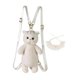thumbnail image 2 of Mochila de peluche de gato, suave y ligera, ideal para uso diario en la calle. Encaje naranja, 2 of 9