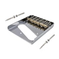 thumbnail image 4 of Fiocias Bass Guitar Bridge 6 String Electric Guitar Component Brass Metal Part Comfortable Playability Suitable for Practice Stage Home Decoration Gift Giving Silver, 4 of 8