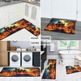 thumbnail image 6 of Halloween Kitchen Rug Set Of 2 Non Slip Kitchen Mats for Floor,Halloween Horror Orange Pumpkin Spooky Castle Kitchen Floor Mat for Bathroom,Room Farmhouse (47x17+30x17 Inches), 6 of 7