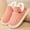 Pink, variant on Viluyesy Mens and Womens Platform Slippers, Soft Sole Fleece Lining Cozy Warm Winter Slip On House Shoes Gray