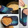 thumbnail image 5 of Yayeee Oven Mitts and Pot Holder Set of 2 Heat Resistant Kitchen Gloves Baking Hot Pad, Purple Moonlight Forest, 5 of 5