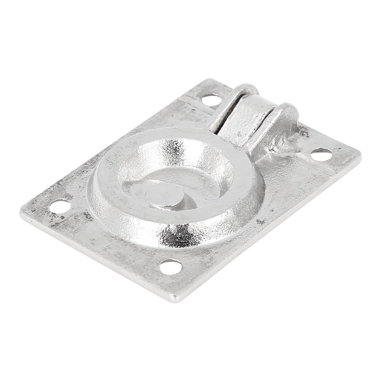 Marine City 316 Stainless Steel Round Flush Boat Hatch Ring - 3 Point Fixing Deck Hatch Pull Handle