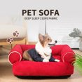 thumbnail image 2 of Hanpanda Home Solid Color Sofa Pet Dog Bed Soft&Comfortable Skin-Friendly Suede Plush Cats&Dogs Deep Sleep Large Warm Sofa Bed ShopWise Round, 2 of 15