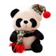 thumbnail image 2 of Juguetes de panda Navidad Bonitos recuerdos navideños de panda La elección perfecta para todas las edades Juguetes suaves y bonitos Decoraciones navideñas coleccionables., 2 of 8