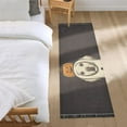 thumbnail image 3 of Yayeee Hallway Runner Rug 2'x6' Non Slip Machine Washable with Rubber Backing, Beige Halloween Dog, 3 of 8