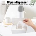 thumbnail image 2 of Jinsinto Baby Wet Towel Dispenser Plastic Paper Box (White) 18.5*12.2*7cm, 2 of 5