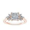 thumbnail image 1 of 0.80 Carat Excellent Princess Cut Real Diamond New Design Solitaire Ring for Wedding Solid 18K Rose Gold Size 11, 1 of 1