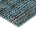 thumbnail image 4 of Addison Rugs Mayfield Washable Transitional Broken Stripes Peacock Rectangle Rug, 2'6" x 3'10", 4 of 6