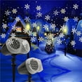 thumbnail image 4 of Christmas Snowfall Projector Light Outdoor Landscape LED Snowflake Projection Lamp ,Easy to Setup, 4 of 6