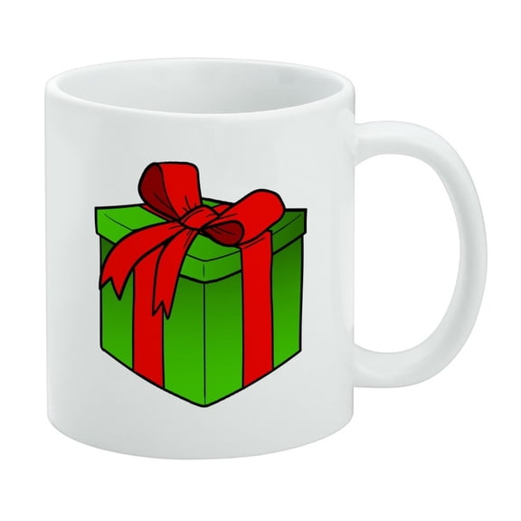 Present Gift Christmas Holiday White Mug