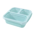 thumbnail image 2 of Yhmxh 3-Compartment Bento Box Lunch Containers, Reusable Leak-Proof Meal Prep Containers, Wheat Straw Divided Food Storage Boxes With Lids, Stackable Snack Boxes for Work, and Travel, Microwavable, 2 of 6