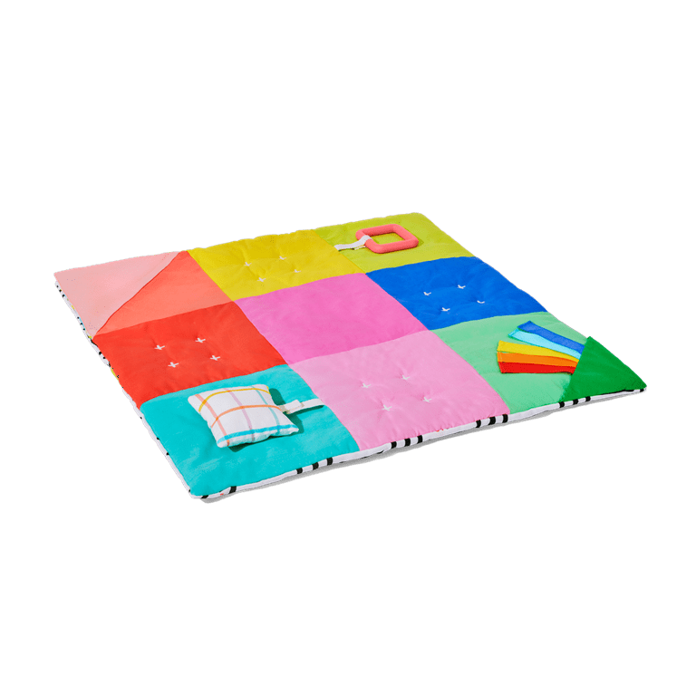 Lovevery, Anytime Activity Mat, On-The-Go Play Mat for Baby, Play Mat for Tummy Time, Lightweight, Easy to Store and Travel, 0+ Months