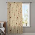 thumbnail image 3 of Rose Bud Flowers Sheer Curtains 45 Inches Long, Vintage Cottagecore Farmhouse Florals Light Filering Curtains, Breathable Simi Curtain Privacy Drapes for Kitchen Bathroom Lightweight Window Treatment, 3 of 8