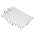thumbnail image 2 of LEORX 11.5*8cm Portable Folding Makeup Mirror Single Side Travel Shaving Makeup Mirror (Silver), 2 of 8
