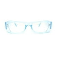 thumbnail image 2 of Womens Mod Rectangle Fashionable Blue Light Filter Computer Glasses Blue, 2 of 4
