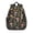Mushroom and Cone, variant on Mushroom and Character White Pattern Backpack for School, Cute School Bag with Adjustable Shoulder Straps and Padded Back, 15"x11.42"x5.5"
