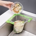 thumbnail image 4 of Wosthever Drain Rack Filter Mesh Bolsa de basura Fregadero Cesta colgante para separar los desechos de alimentos Cocina y Comedor Verde oscuro 100 redes Wosthever HA004809-02B, 4 of 6