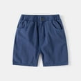 thumbnail image 2 of Boy Shorts Toddler Boys Summer Solid Color Sport Shorts Casual Thin Breathable Shorts Lounge Shorts Navy 12 Months-18 Months, 2 of 3