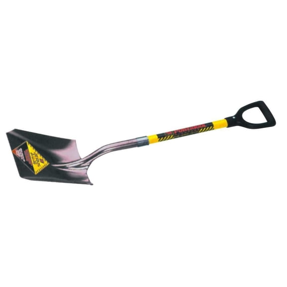Structron Shovel Square Point Yellow Fiberglass Handle D-Grip