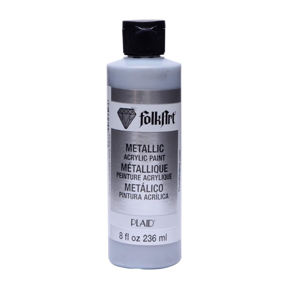 FolkArt Metallic Acrylic Paint, 8 oz., 12 Pack