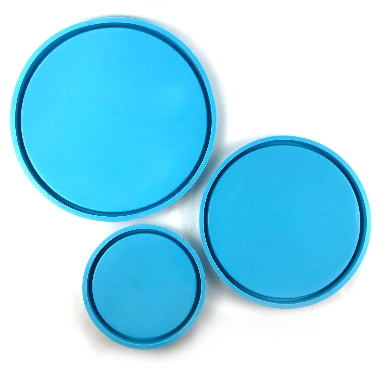 WINDLAND Circle Plate Epoxy Resin Casting Mold for DIY Jewelry Tray Storage Plate Craft