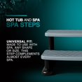 thumbnail image 4 of Puri Tech Universal Spa & Hot Tub Outdoor Steps No Slip Grip Support - Light Grey, 4 of 4