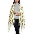 thumbnail image 2 of Rateoe Leopard Print Women's Traditional Scarf Wrap Tassel Shawl Fringes Neck Head Shawl Retro Scarf, 2 of 8