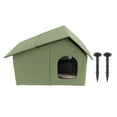 thumbnail image 2 of Refugio para gatos plegables, caseta para gatos con aislamiente cerrado, casa plegable para clima frío para perros y gatos en Todas las estaciones, 2 of 7