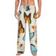 thumbnail image 1 of Balery Butterflies Pantalones de pijama para hombre, pijama ultraligero, pantalón de descanso-Large, 1 of 6
