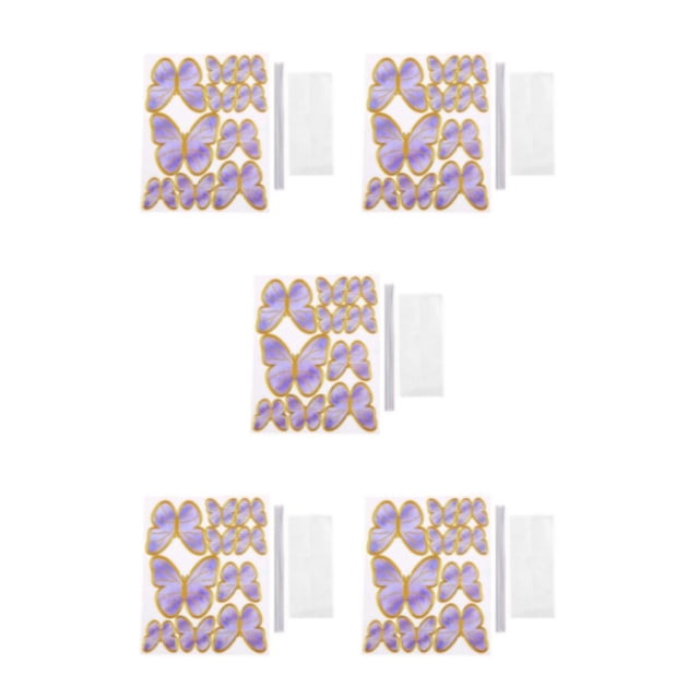 Youkk 10 Pieces Stamping Gold Insect Cake Pastry Decor Decoration Baking Simulation Butterflies Party Shape Cakes Sign Dessert Type 2 5Set