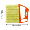thumbnail image 3 of 2pc Blind Cleaner Tool, Mini Blind Duster Brush with 7-shape Head and Washable Cotton Rollers for Efficient Dust Removal, Ideal for Venetian Blinds, Vertical Blinds, and Household Window, 3 of 5