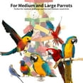 thumbnail image 3 of Large Parrot Toy, Bird Parrot Toy, Multicolored Natural Wooden Bird Chewing Toys, 3 of 8