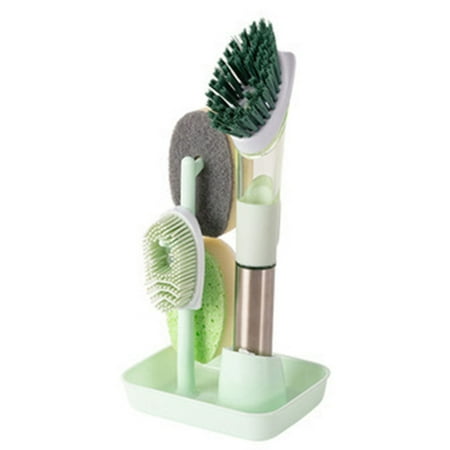 

Long-Handled Cleaning Brushes Set Saving You Time And Strength For Household Kitchen Tool Green