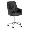 thumbnail image 2 of Sunpan Chase 17-21" Transitional Faux Leather Office Chair in Black, 2 of 7