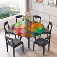 thumbnail image 4 of 2x Te de Mantel Ceñido con Respaldo Impermeable con Borde Elástico Geométrico 5M Yotijar Cubierta de mesa con bordes elásticos, 4 of 5