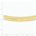 thumbnail image 2 of 14k 10mm Domed Omega Bracelet OD10, 2 of 2