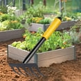 thumbnail image 6 of Garden Hand Rake Weeding Tool Loosening Soil 5 Tine Claw Rake Soil Tiller Manual, 6 of 8