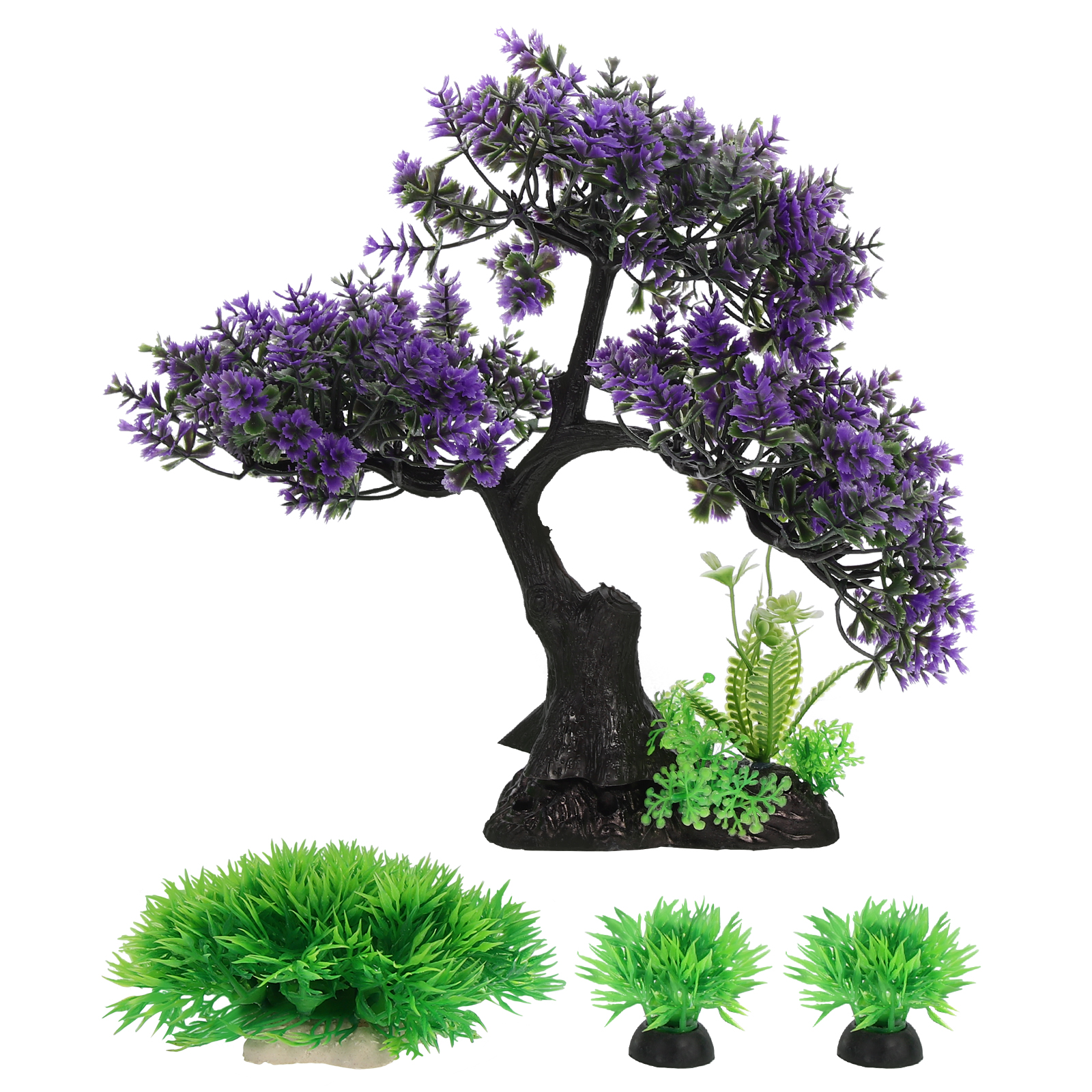 1 Set Underwater Plant Kit Fish Tank Tree Decor Aquarium Landscape Prop